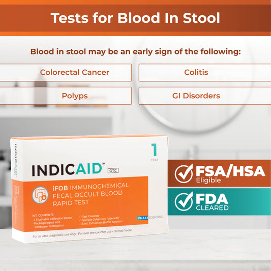 Immunochemical Fecal Occult Blood iFOB Rapid Home Test