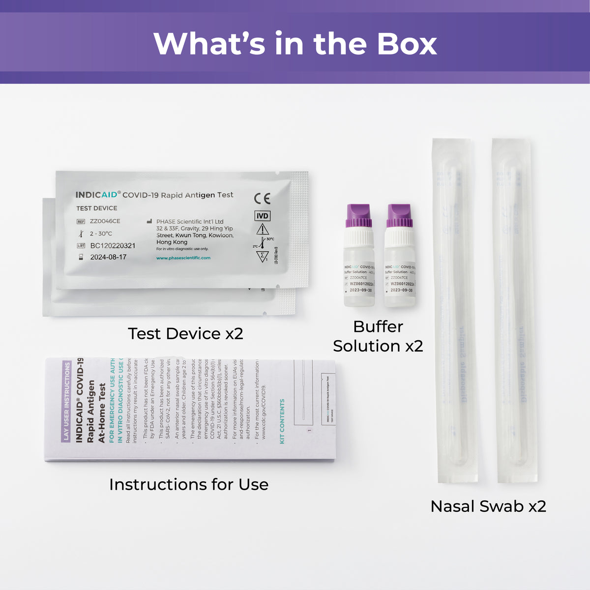 At Home Testing Kit INDICAID® COVID-19 Rapid Antigen Test | FDA Authorized At-Home Test Kit ...