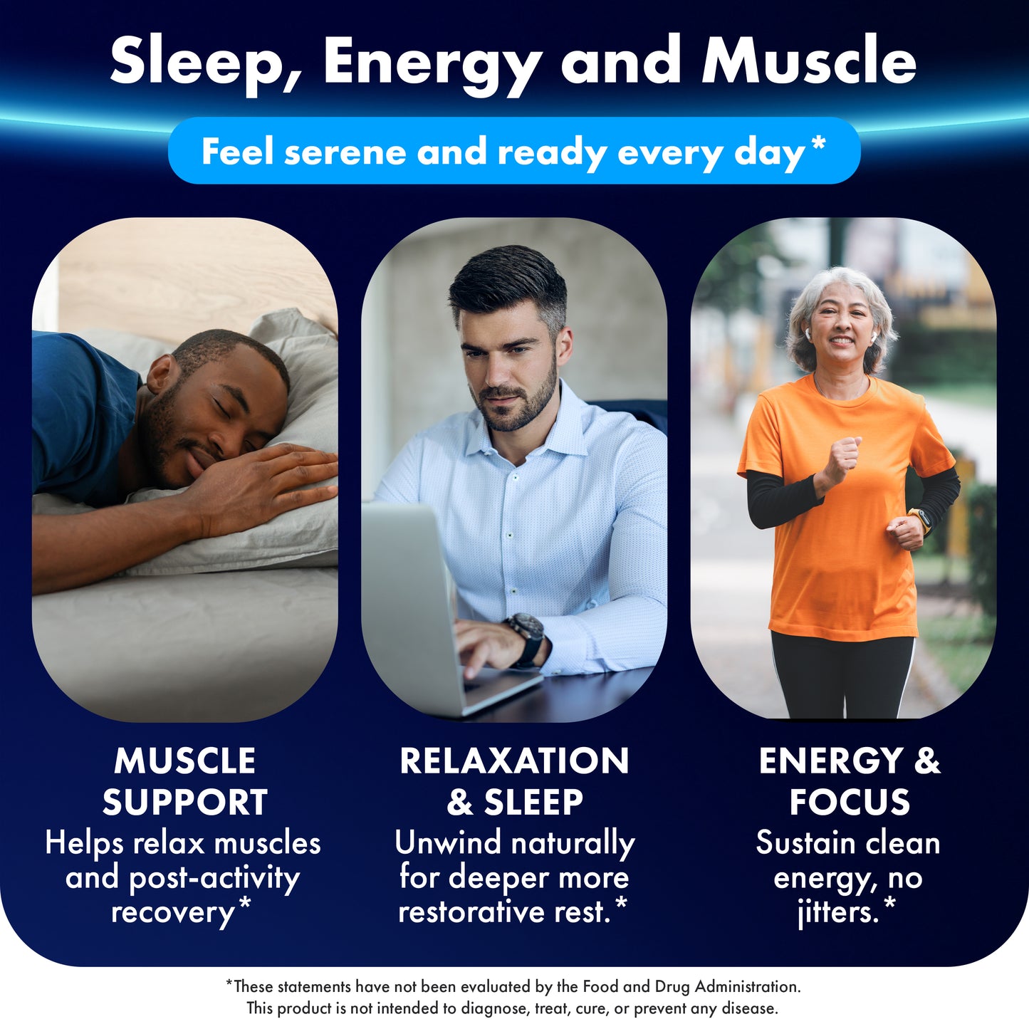 ILIVA Magnesium Glycinate 400mg -Triple Magnesium Complex (Glycinate+Malate+Citrate) - Chelated High Absorption Tablets for Sleep Support, Muscle Recovery, Bone Health, Energy&Calm - Vegan,  120 Count for 60 days