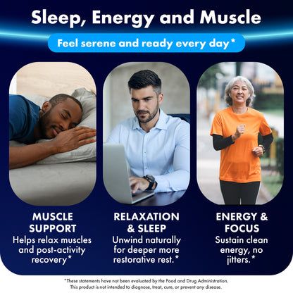 ILIVA Magnesium Glycinate 400mg -Triple Magnesium Complex (Glycinate+Malate+Citrate) - Chelated High Absorption Tablets for Sleep Support, Muscle Recovery, Bone Health, Energy&Calm - Vegan,  120 Count for 60 days